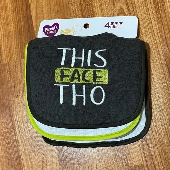 New 4 pack baby bibs memes - Picture 2 of 2